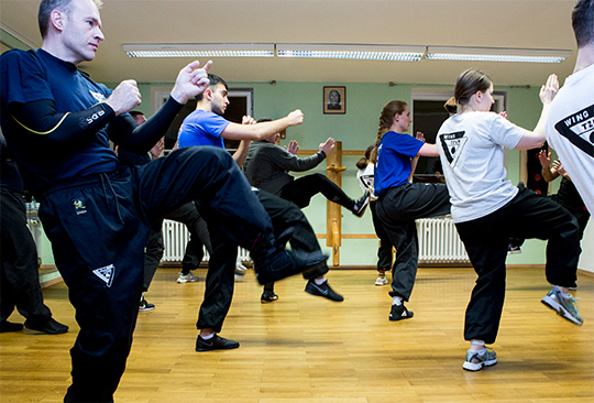 Gruppentraining bei Wing Tzun München